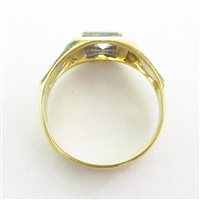 Ring Damiata Gioielli Man in White Gold Zircone 981/102/2 - 981/102/2